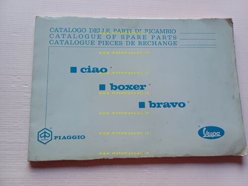 Piaggio Ciao Boxer Bravo 50 1967-73 catalogo ricambi originale