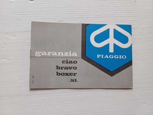 Piaggio Ciao Boxer Bravo Si libretto garanzia nuovo anni 70 …