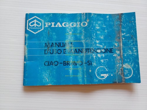 Piaggio Ciao Bravo Si 50 1983 manuale uso manutenzione libretto …