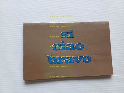 Piaggio Ciao Bravo Si 50 anni 90 manuale uso originale …