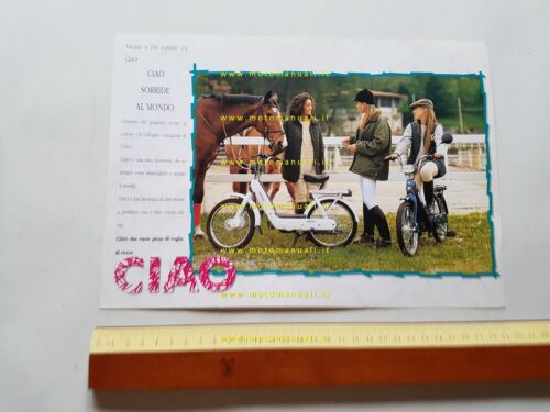 Piaggio Ciao PX accessori depliant italiano originale