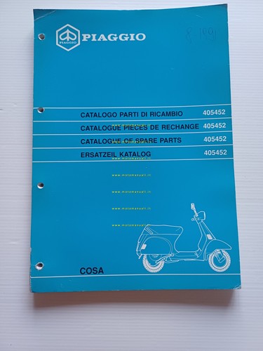 Piaggio Cosa 2a serie 200 VSR1T -150 VLR2T -125 VNR2T …