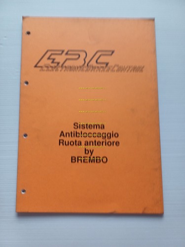 Piaggio Cosa Sistema Brembo EBC Corso formazione ITALIANO manuale officina