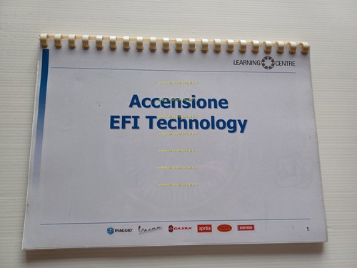 Piaggio Gilera Accensione ETI Corso formazione ITALIANO manuale officina
