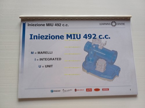 Piaggio Gilera Accensione MIU 492 cc Corso formazione ITALIANO manuale …