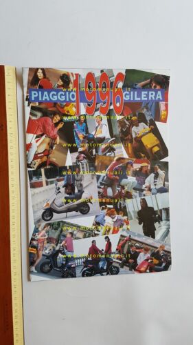 Piaggio Gilera produzione modelli 1996 depliant poster originale