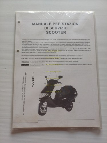 Piaggio Hexagon 125 - 150 manuale officina riparazione originale nuovo
