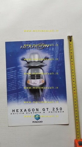 Piaggio Hexagon GT 250 1998 depliant originale ITALIANO