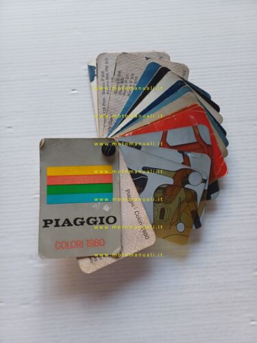 Piaggio mazzetta colori per tutti modelli 1980 originale