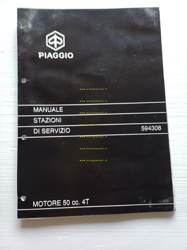 Piaggio Motori 50 4T 2000 manuale officina italiano originale