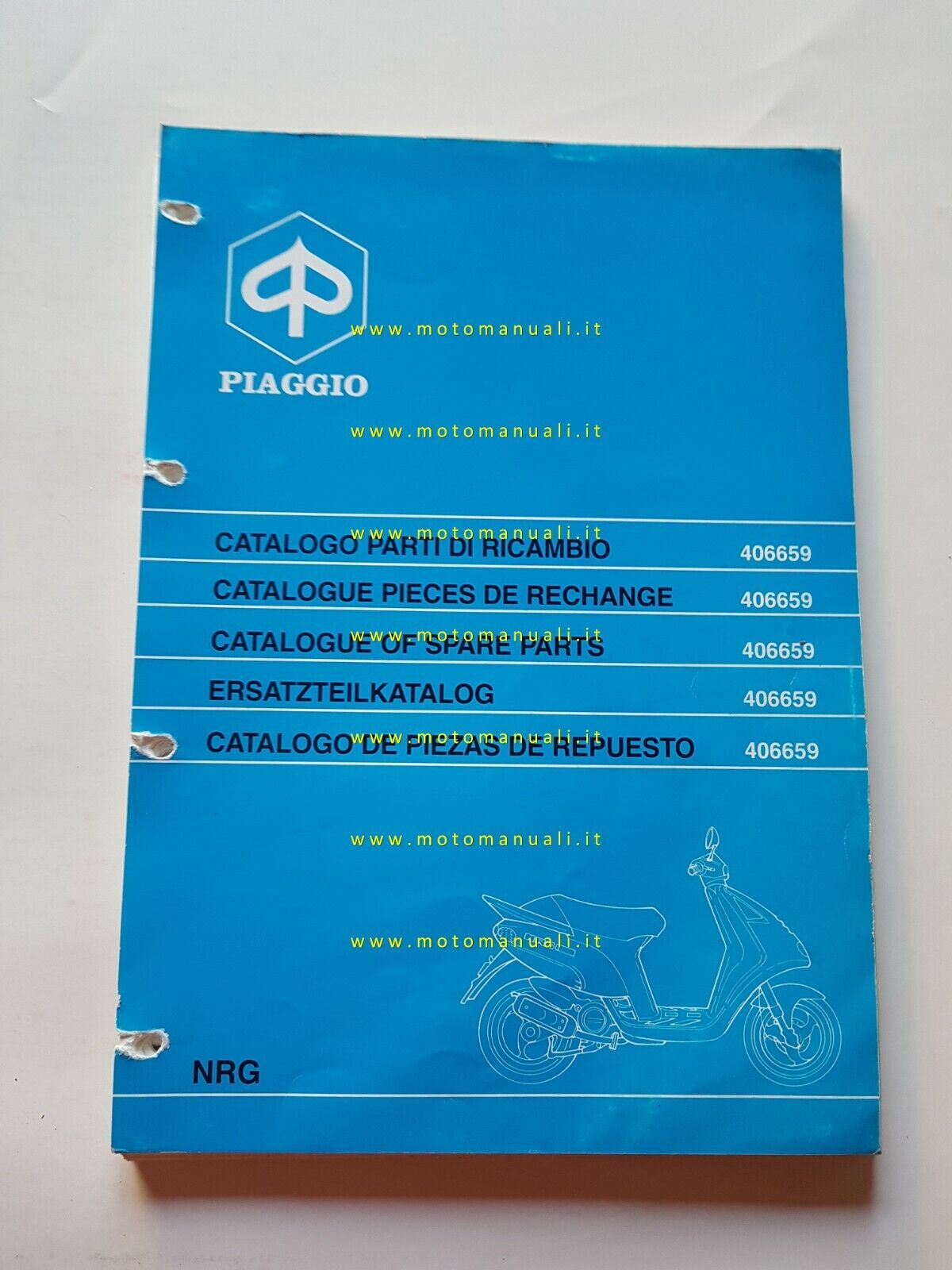 Piaggio NRG 50 1995-96 catalogo ricambi originale