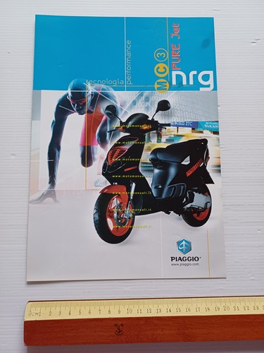 Piaggio NRG 50 MC3 Pure Jet iniezione 2003 depliant originale …