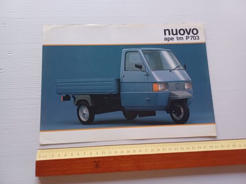 Piaggio nuovo Ape TM P703 depliant originale ITALIANO motocarro