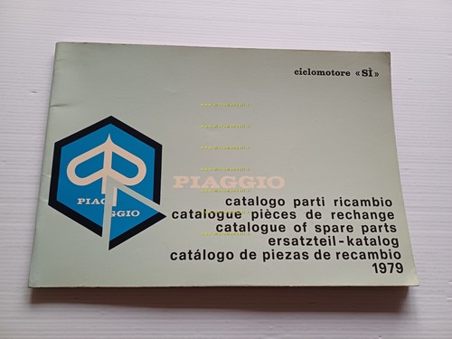 Piaggio SI 50 1979 catalogo ricambi originale spare parts catalogue