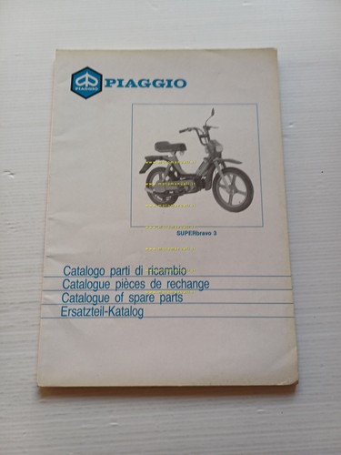 Piaggio Superbravo 3 50 1987 catalogo ricambi originale