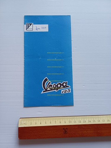 Piaggio Vespa 125 1957 depliant italiano originale