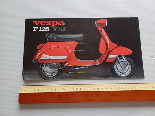 Piaggio Vespa 125 ETS 1984 depliant italiano originale