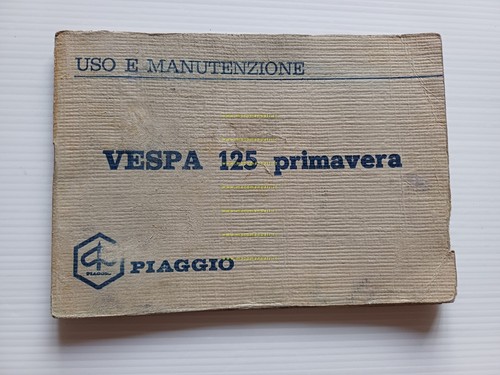Piaggio Vespa 125 Primavera 1970 manuale uso manutenzione libretto originale