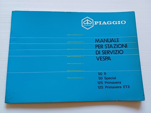 Piaggio VESPA 125 PRIMAVERA ET3 -50 R-50 SPECIAL 1982 manuale …