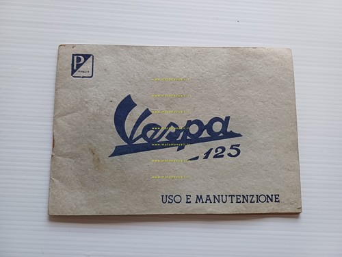 Piaggio Vespa 125 VN1T - VN2T manuale uso manutenzione libretto …