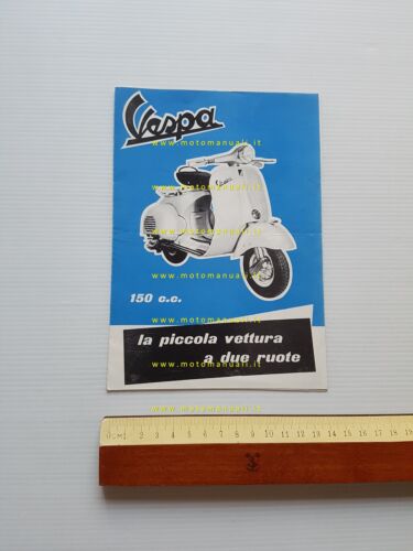 Piaggio Vespa 150 vb1t 1957 depliant originale italiano