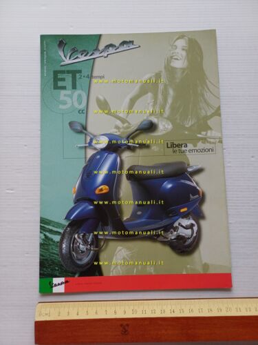 Piaggio Vespa 50 ET2 - ET4 depliant originale ITALIANO