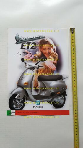 Piaggio Vespa 50 ET2 iniezione 2000 depliant originale ITALIANO brochure