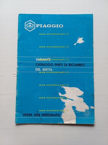 Piaggio Vespa 50 N Speedmatic V5P1T 1989 AGGIORNAMENTO catalogo ricambi