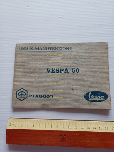 Piaggio Vespa 50 V5A 1 1967 manuale uso manutenzione libretto …