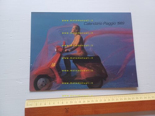 Piaggio Vespa calendario Piaggio 1989 depliant originale