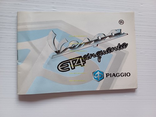 Piaggio Vespa ET4 50 2000 manuale uso manutenzione italiano originale