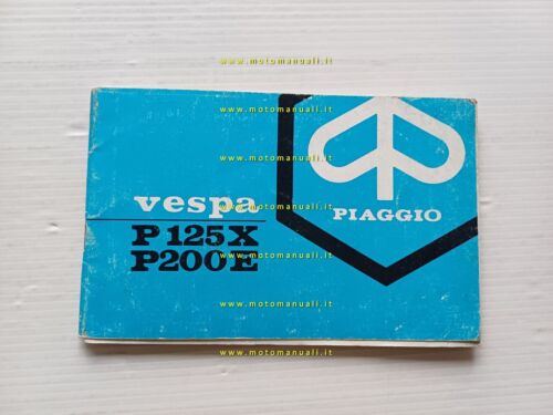 Piaggio Vespa PX 125 150 200 1978 manuale uso manutenzione …