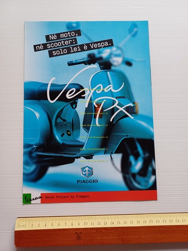 Piaggio Vespa PX 125-150-200 ultima serie depliant originale italiano