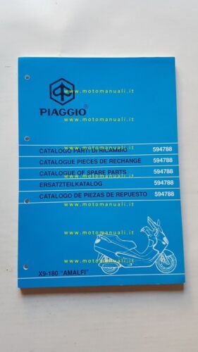 Piaggio X9 180 Amalfi 2001 catalogo ricambi originale spare parts …