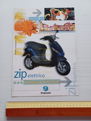 Piaggio ZIP Elettrico depliant italiano originale