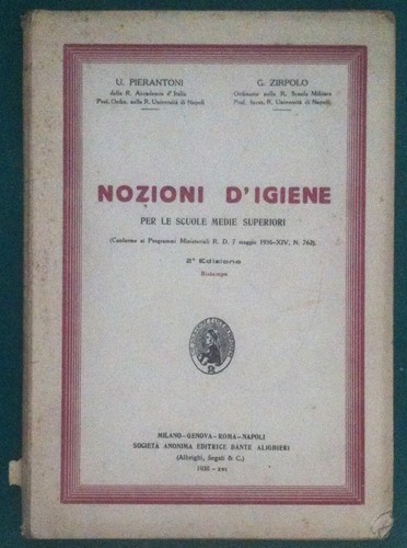 Pierantoni Zirpolo - Nozioni d'Igiene per le scuole medie - …