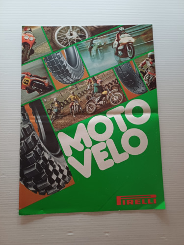 Pirelli produzione pneumatici moto anni 70 depliant originale