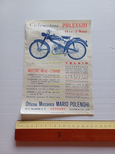 Polenghi 48 3V anni 50 depliant originale