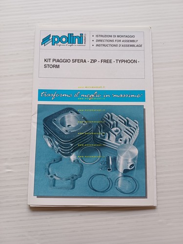 POLINI manuale istruzioni montaggio kit Zip Sfera Free Typhoon Storm …