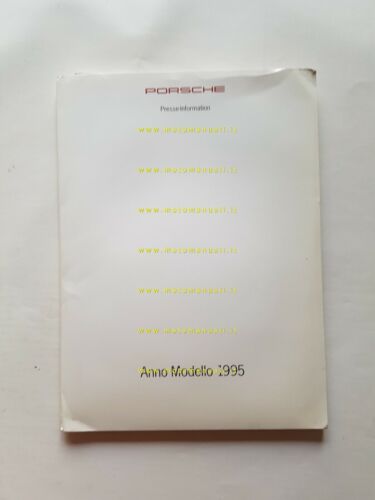 Porsche CARTELLA STAMPA modelli 1995 originale NO depliant