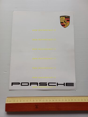 Porsche presentazione 911 Carrera 4 1989 depliant francese originale