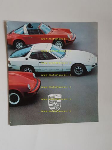 Porsche produzione modelli 1978 depliant originale italiano