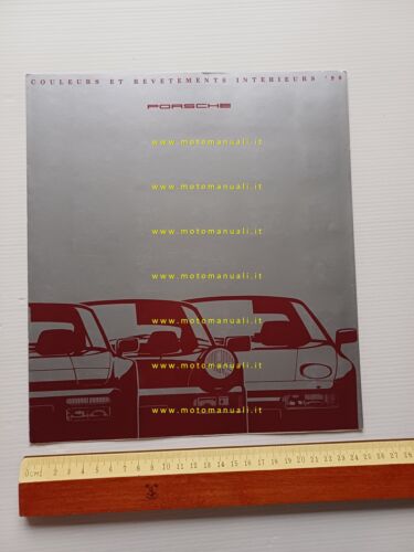 Porsche tutti modelli 1990 cartella colori e interni depliant francese …
