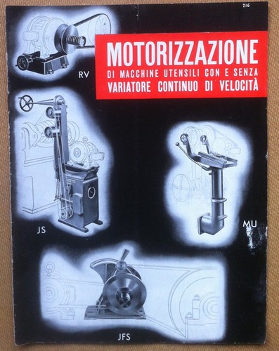 Pubblicità - Giacomo Jucker Milano - Motori macchine utensili variatore …