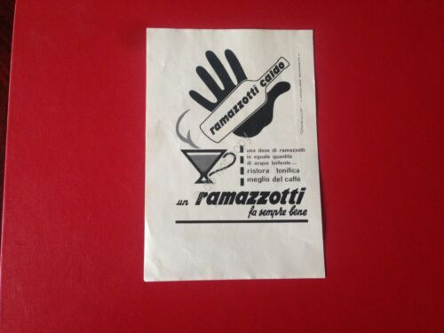 Pubblicit Advertising Ramazzotti caldo rifilatura da rivista anni '50