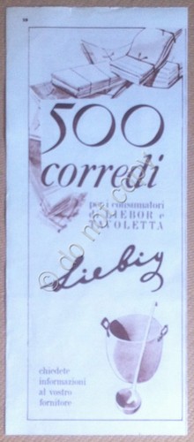 Pubblicità Liebig - Rifilatura da Annabella 1955