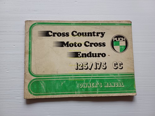 Puch 125-175 Cross Country - Cross- Enduro 1971 manuale uso …