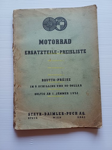 Puch 125 T - TT - TS listino prezzi parti …