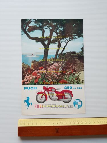 Puch 250 SGS 1956 depliant italiano originale