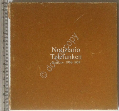 Radio TV Hi-Fi VIntage - Notiziario Telefunken - Stagione 1968-1969